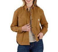 Carhartt Rugged Flex Loose Fit Heavyweight Duck Camicia da donna, marrone, taglia XS per donne