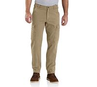 Carhartt, Pantaloni cargo da lavoro Rugged Flex®, Relaxed Fit Uomo, Cachi scuro, W33/L36
