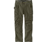 Carhartt Relaxed Fit Straight Steel Rugged Flex Ripstop Double-Front Cargo Pantaloni, verde, taglia 32 per maschi