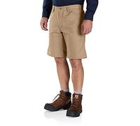 Carhartt, Pantaloni corti da lavoro serie Rugged Professional™ in cotone Rugged Flex®, Relaxed Fit Uomo, Cachi scuro, W38