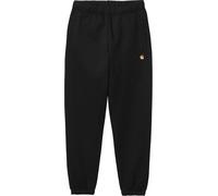 Carhartt - Pantaloni da jogging - Chase Sweat Pant Black / Gold per Uomo in Cotone - Taglia L - Nero