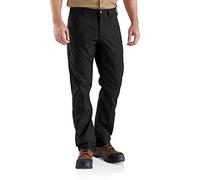 Carhartt Pantaloni Da Lavoro In Cotone Canvas, Vestibilità Comoda, Serie Rugged Professional, Con Elasticità Extra Rugged Flex, Uomo, Nero, 30W / 34L