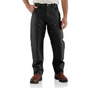 Carhartt Firm Duck Double-Front Work Dungaree Pantaloni, nero, taglia 48 per maschi