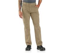 Carhartt Pantaloni da Uomo, vestibilità Comoda, in Twill con Effetto Slavato Dark Khaki W38 / L32