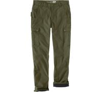 Carhartt Cargo Fleece Lined Work Pantaloni, verde, taglia 36