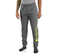 Carhartt Pantaloni sportivi da uomo 105899 Relaxed Fit Midweight affusolati grafici, Carbonio Heather, L