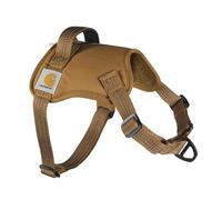 Carhartt Pettorina per cani in nylon con anatra, completamente regolabile, con maniglia di controllo rapido e accenti riflettenti, marrone Carhartt