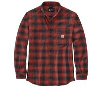 Carhartt Plaid Flannel Relaxed Fit Shirt, Farbe:rot, Größe:L