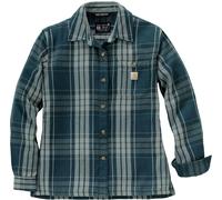 Carhartt Plaid Loose-Fit, camicia donna L female Verde/Blu Scuro
