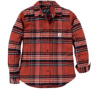 Carhartt Plaid Relaxed-Fit, camicia donna S female Rosso/Nero/Bianco