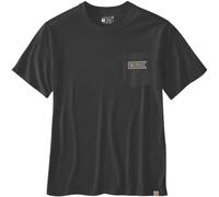 Carhartt Pocket Script Graphic Maglietta, nero, taglia L per maschi