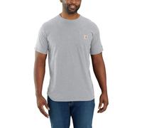 Carhartt, Pocket T-shirt a manica corta Force®, Relaxed Fit Uomo, Heather Grey , XL
