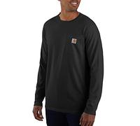 Carhartt, Pocket T-shirt a manica lunga Force®, Relaxed Fit Uomo, Nero, S