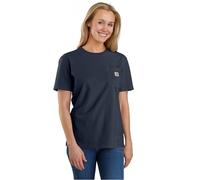 Carhartt, Pocket T-shirt K87, Loose Fit, manica corta Donna, Blu navy, M