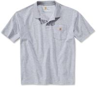 Carhartt Contractor, Polo manica lunga M male Grigio Chiaro
