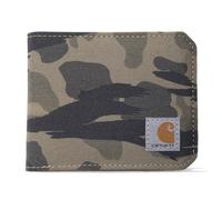 Carhartt Portafogli da uomo Bifold e Passcase, resistenti, disponibili in pelle e tela, nylon Duck (Blind Duck Camo), taglia unica