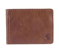Carhartt Portafogli da uomo in pelle patina robusta, disponibile in diversi stili e colori, marrone (bifold), taglia unica, portafogli in pelle patina robusta, disponibile in diversi stili e colori