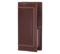 Carhartt Portafoglio da uomo in pelle a tripla cucitura, in pelle pieno fiore resistente, stile bifold e rodeo, regali da uomo, Nero (Rodeo), Taglia unica, Portafoglio in pelle a tripla cucitura, in