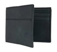 Carhartt Portafoglio Uomo Pelle Nero Saddle Leather Bifold Wallet