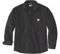 Carhartt Quilted Snap Front Shirt Giacca in tessuto, nero, Taglia M