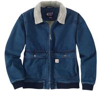 Carhartt Relaxed Fit Denim Sherpa Giacca da donna, blu, Taglia XL