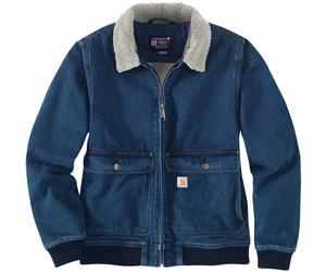 Carhartt Relaxed Fit Denim Sherpa Giacca da donna, blu, Taglia XL