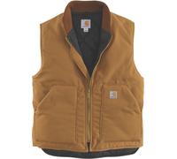 Carhartt Relaxed Fit Firm Duck Insulated Rib Collar Veste, marrone, taglia L per maschi