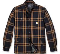 Carhartt Relaxed Fit Flannel Sherpa Lined Camicia, nero/marrone, Taglia S