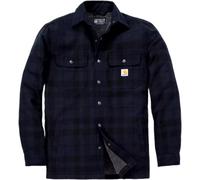 Carhartt Relaxed Fit Flannel Sherpa-Lined Shirt Giacca in tessuto, nero-blu, taglia M per maschi