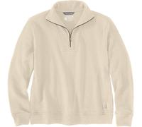 Carhartt Tencel Fiber Series Relaxed Fit Half Zip Felpa da donna, beige, taglia S per donne