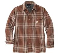 Carhartt Relaxed Fit Heavyweight Flannel Sherpa-Lined Shirt Jac Camicia Button-Down Uomo (Pacco da 1)