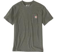 Carhartt Relaxed Fit Heavyweight K87 Pocket Maglietta, grigio-verde-marrone, taglia M per maschi