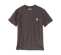 Carhartt Relaxed Fit Heavyweight Short-Sleeve K87 Pocket T-Shirt Maglietta Work Utility, Dark Seppia, XL Uomo