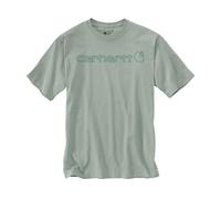 Carhartt EMEA Core Logo Workwear Short Sleeve Maglietta, grigio-verde, taglia L per maschi
