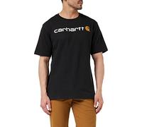 Carhartt Relaxed Fit Heavyweight Short-Sleeve Logo Graphic T-Shirt, T-shirt utility da lavoro Uomo, Nero, M