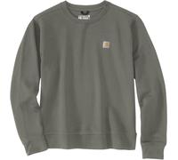 Carhartt Relaxed Fit Midweight French Terry Crewneck Felpa da donna, verde, taglia XS per donne