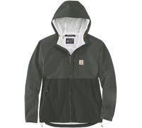 Carhartt Relaxed Fit Packable giacca antipioggia impermeabile, grigio-verde, taglia L per maschi