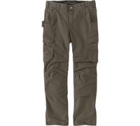 Carhartt Relaxed Fit Straight Steel Rugged Flex Ripstop Double-Front Cargo Pantaloni, asfalto, Taglia 36/34