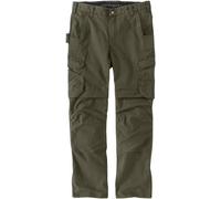 Carhartt Relaxed Fit Straight Steel Rugged Flex Ripstop Double-Front Cargo Pantaloni, verde, taglia 30 32 per maschi