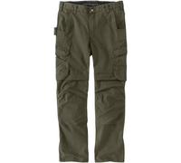 Carhartt Relaxed Fit Straight Steel Rugged Flex Ripstop Double-Front Cargo Pantaloni, oliva, Taglia 40/30