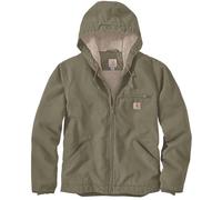 Carhartt Relaxed Fit Washed Duck Sherpa Lined Giacca, oliva, Taglia M