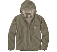 Carhartt Relaxed Fit Washed Duck Sherpa Lined Giacca, oliva, Taglia S