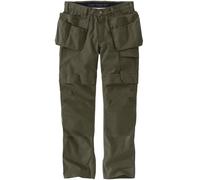 Carhartt Relaxed Straight Steel Rugged Flex Ripstop Double-Front Cargo Pantaloni, oliva, Taglia 36/32