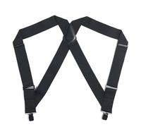 Carhartt, robuste bretelle flessibili per uomo, Elastico Full Swing Side Clip (nero), Taglia unica