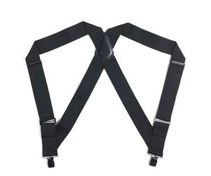 Carhartt, robuste bretelle flessibili per uomo, Elastico Full Swing Side Clip (nero), Taglia unica