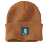 Carhartt - Rubber Patch Watch Cap Beanie - Berretto One Size marrone