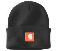 Carhartt - Rubber Patch Watch Cap Beanie - Berretto One Size nero