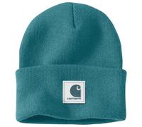 Carhartt - Rubber Patch Watch Cap Beanie - Berretto One Size turchese