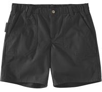 Carhartt Workwear Pantaloncini da donna Rugged Flex Relaxed Fit Canvas Work Nero XS