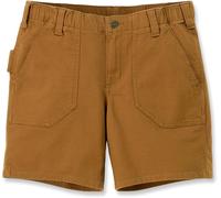 Carhartt Rugged Flex Relaxed Fit Canvas Work Pantaloncini donna, marrone, taglia M 32 per donne